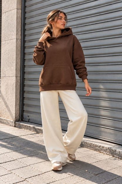 Bayan Üçiplik şardonlu uzun sweatshirt