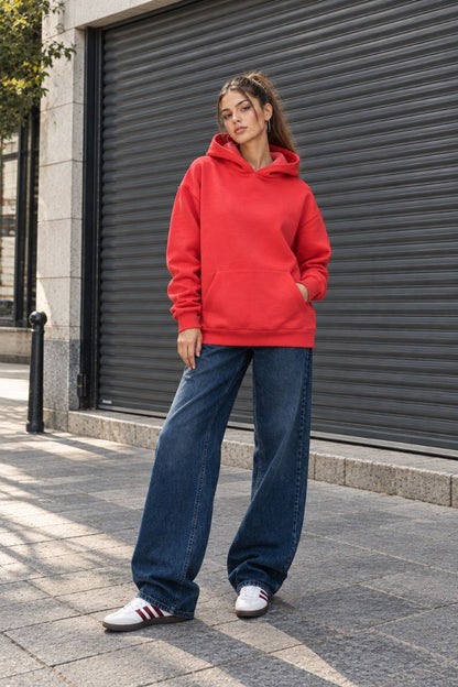 Bayan Üçiplik şardonlu uzun sweatshirt