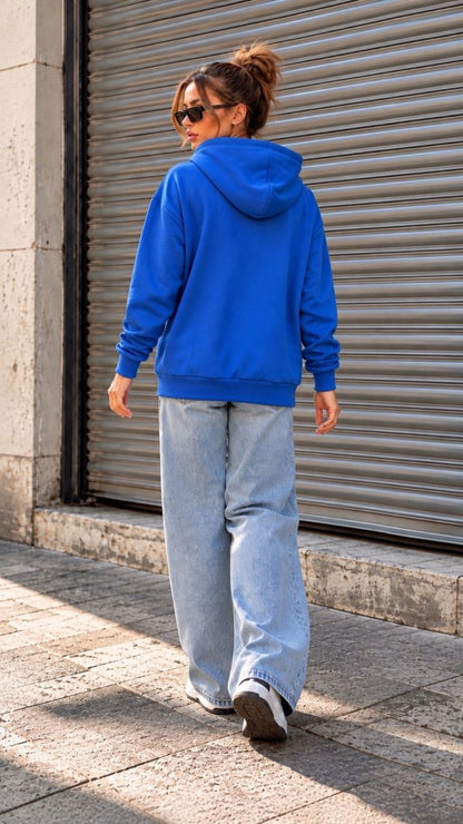Bayan Üçiplik şardonlu uzun sweatshirt